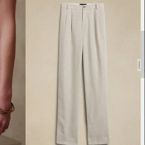 Palma Straight-Leg Linen Pant